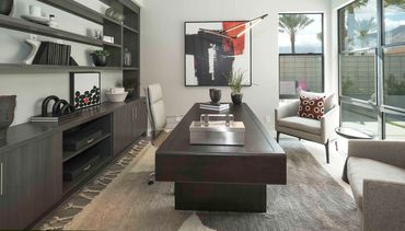 Woodgrain Oyster Pine by American Laminates on custom cabinets for kitchen design in Palm Springs.