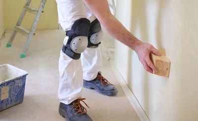 Sanding drywall for a smooth finish