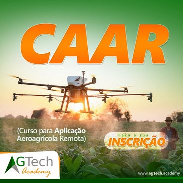 Realize seu curso de Pulverização Aérea com Drones e obtenha a sua certificação CAAR (Curso de Aplic