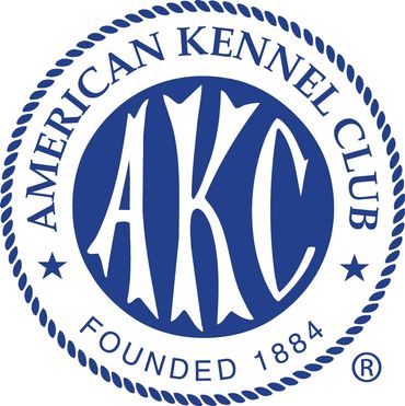 Logo of the American Kennel Club with founding year 1884.