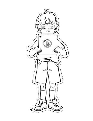 Print out your very own Blaise to color, cut-out and take on crazy adventures!