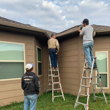 metal gutter installation