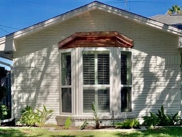 copper roof for bay window