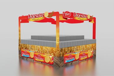 DIGESTIVE PALETTE WRAP DESIGN AND PRODUCTION, POINT OF PURCHASE, FSU, CREATIVE AGENCY, ACTIVATION