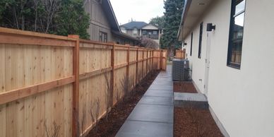 cedar fence installation in Meridian, ID / cedar fence installation in Boise, ID