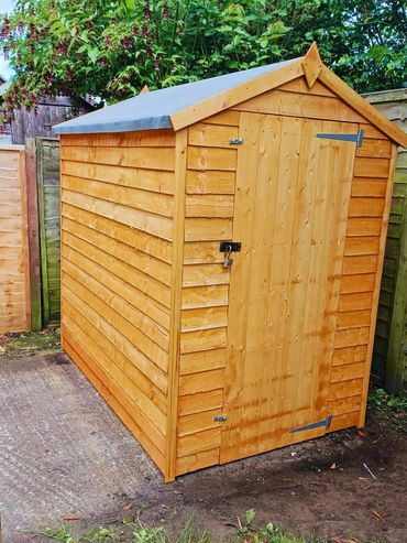 shed assembled, Frome