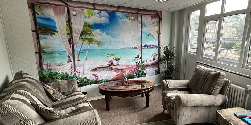 Counselling room of Critical Echo Counselling in Torquay