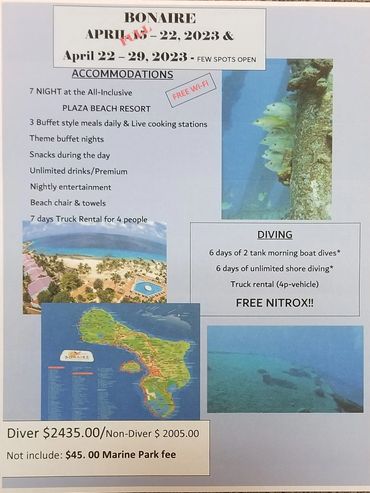 Bonaire Scuba Trip from Northwest Indiana