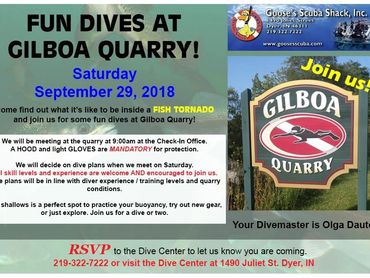 Dives and Haigh Quarry - Goose's Scuba Shack - Chicagoland Area - Freshwater