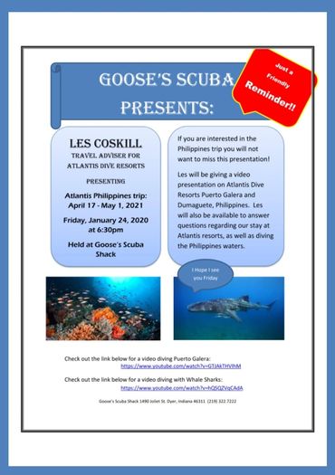 NWI Diving Events - Scuba Dive Lecture