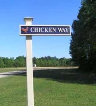 Chicken Coop on Chicken Way on Shingleton Farms, Hampstead, NC