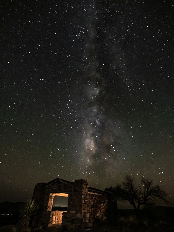 Image: Kent Taylor - Milky Way Over CCC Shelter (Annual Conference in Taos, New Mexico 2025)