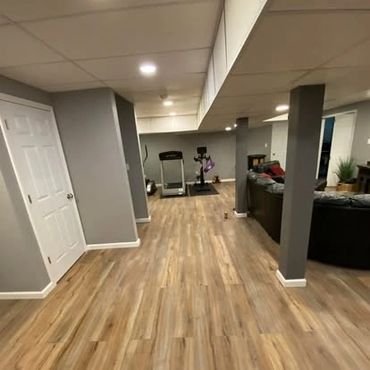 Completed finished basement