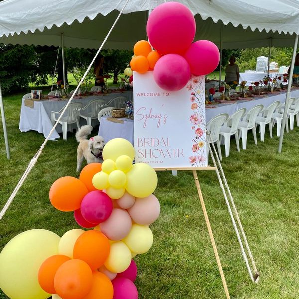 Bridal Shower Balloons on Isle