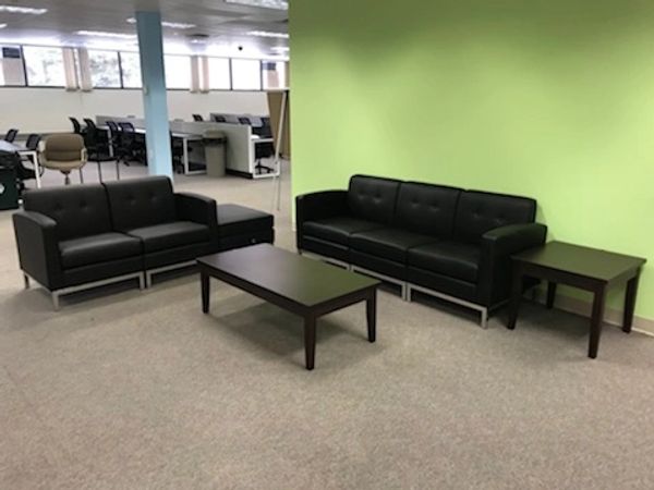 office couch and chairs