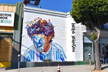 Hobo Johnson LA Mural Echo Park The Fall of Hobo Johnson Ad