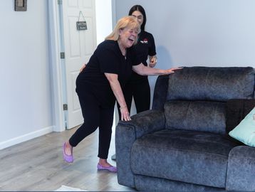 The best personal trainer for Women in her seventies with a personal trainer in her home