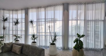 Cortinas de tela tipo tergal