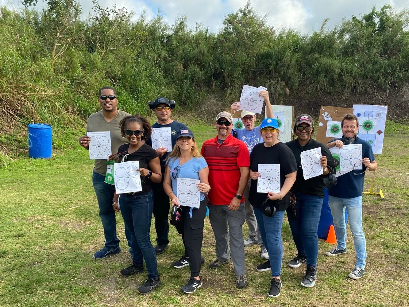 Happy graduates of the basic course