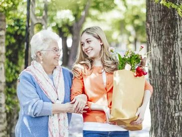 Seniors enjoying an activity.