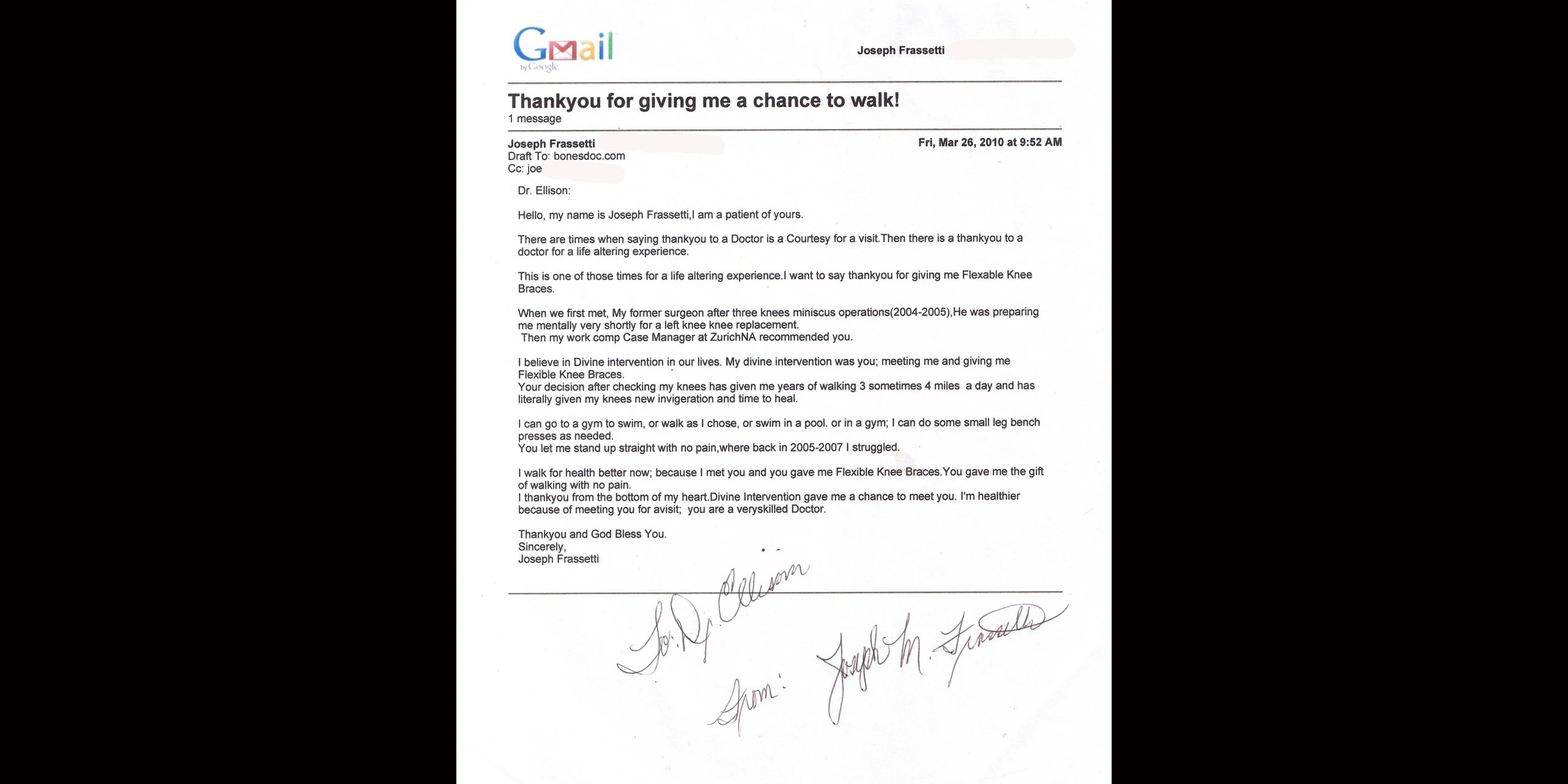 Dr Bruce E Ellison MD Patient Testimonial