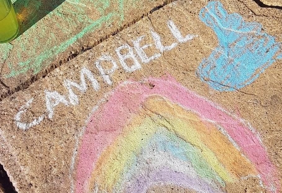 Campbell Burns chalk drawing