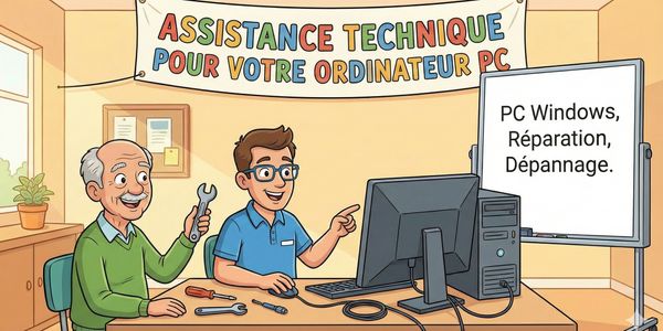 Support technique PC, Windows, réparation, dépannage