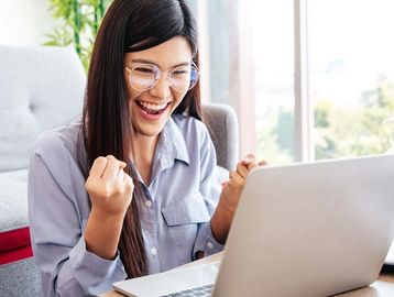 A virtual assistant after a success call