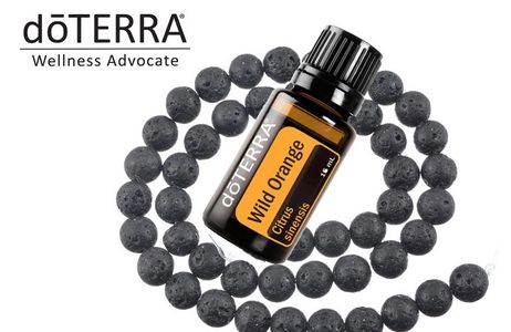 essential oil with lava beads