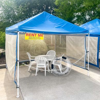 Tents, tables, and chairs for rent