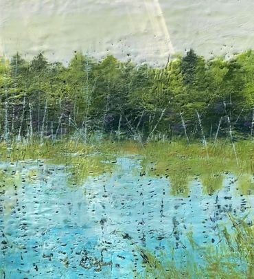 Pond, marshland, landscape