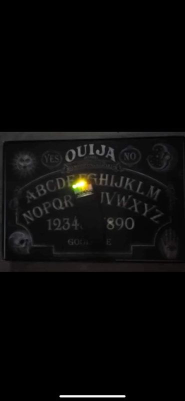 EMF metering lighting up on a ouija board