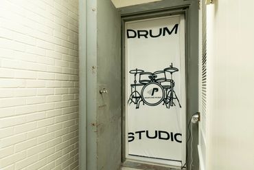 Our Drum Studio is in an old bank vault