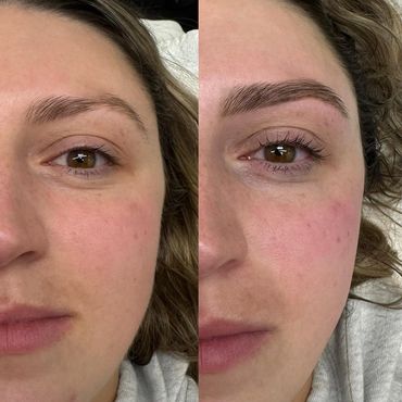 Brow wax and brow tint