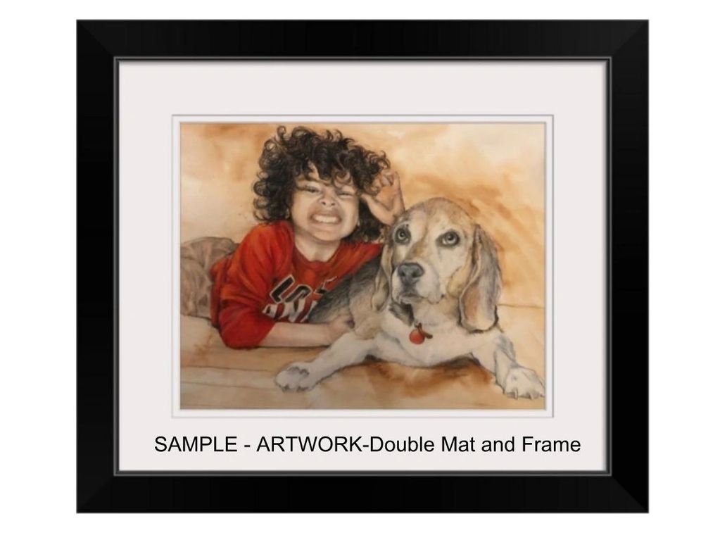 This is a sample of what the artwork could look like framed