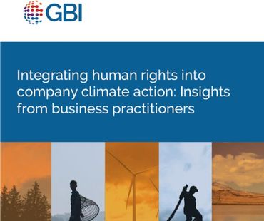 Integrating human rights into company climate action: Insights from business practitioners