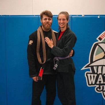 Local Martial Arts instructors Steve Rodriguez and Jenna Williams