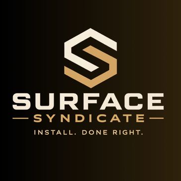 Logo of Surface Syndicate with tagline on a gradient dark background.