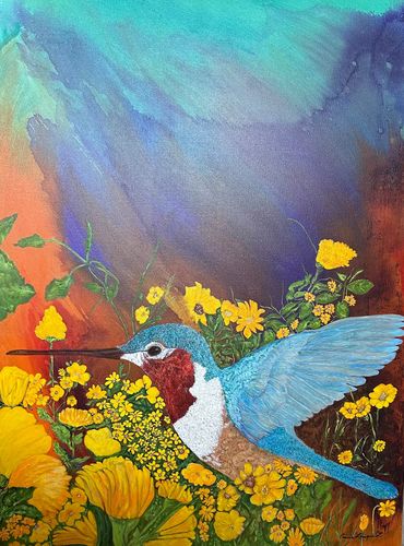 Flowers & hummingbirds are a blessing of interaction & dependancy. Share their example with others.