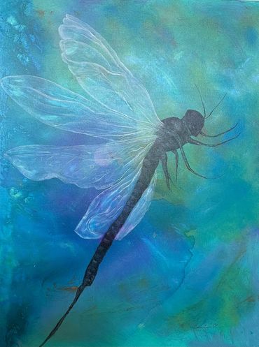 A Dragonfly symbolizes self-realization.  Look for beauty in small things. Recognize your blessings.