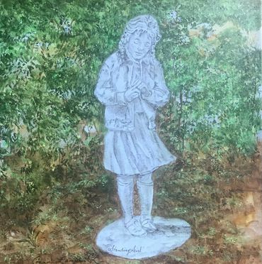 She is located at the Wildflower Woodland Entrance. She was designed by Glenna Goodacre.