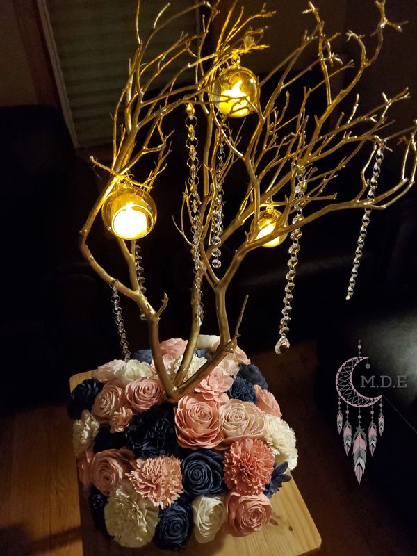 Sola wood flower centerpiece