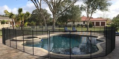 Pool Fence installed on Chapman Road in Oviedo. 