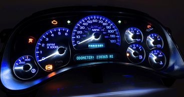 Gauge Custer repair, LED conversion, white glow needles