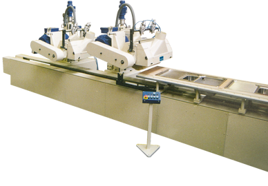 Surface polishing and buffing machine PLC controlled.