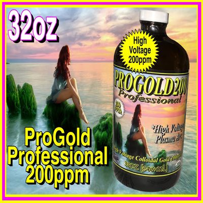 Organic High Voltage Plasma Arc Colloidal Pro Gold 200ppm Professional