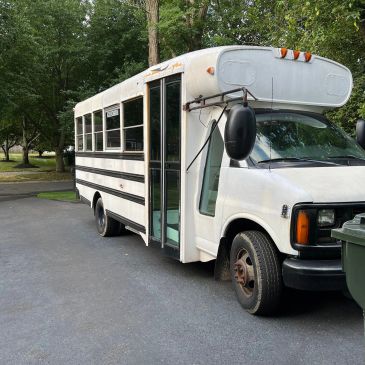 White school bus