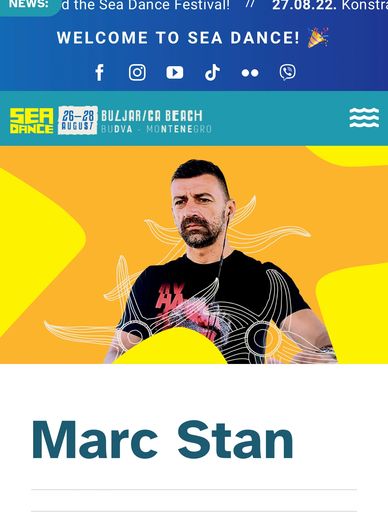 Marc Stan on line up at Sea Dance Festival 