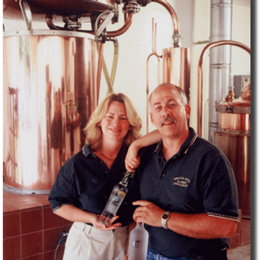 Master Distiller Dave Classick Sr. and his wife and CEO Andrea Mirenda.