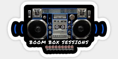 Boom Box Sessions Sticker